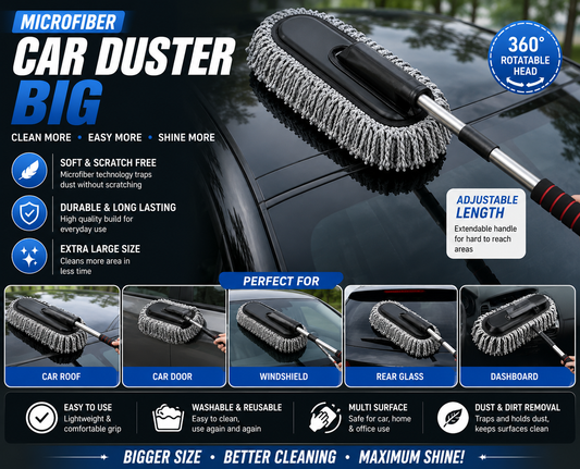 Extendable -  Microfiber Car Duster