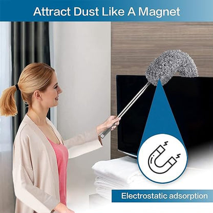 Microfiber Feather Duster with Extension Pole
